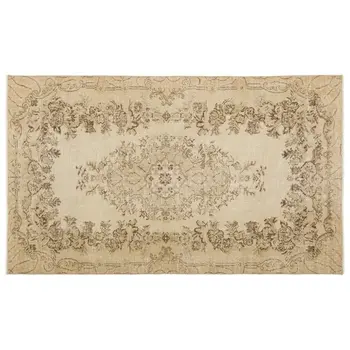 

Handmade Beige Vintage English English Area Rug 156x264 Cm-5'1''X8'8''