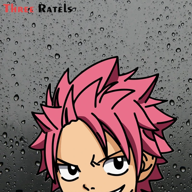 Три Ratels FC209 3D NATSU DRAGNEEL Peeker Peeking Window Виниловая Наклейка Автомобили аниме JDM | и