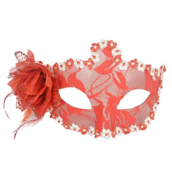 

Rave accessories жабо frill Stunning Black Venetian Masquerade Mask Eye Halloween Party Lace Fancy Dress free shipping #4