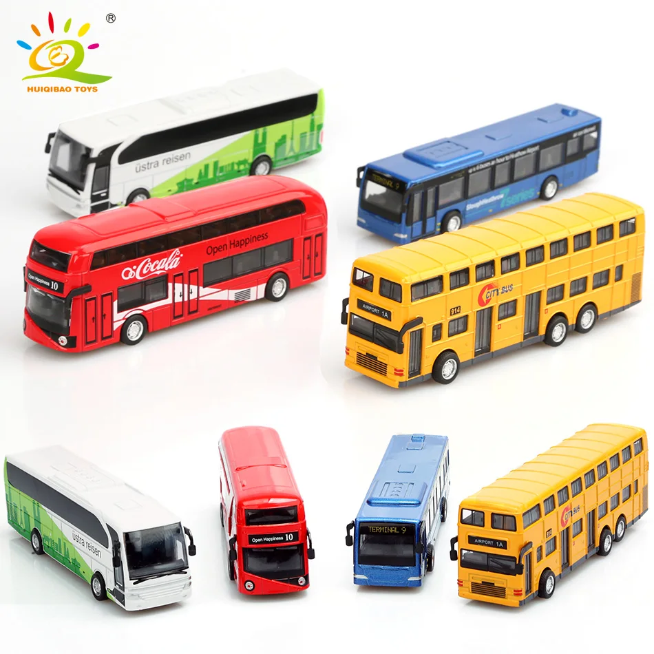 4 шт./компл. Домашняя Коллекция сплав автобус игрушка модель Diecasts & Toy транспортные