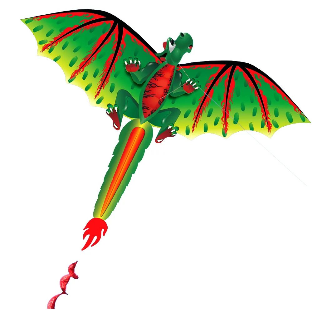 3D D-ragon K-ite Kid Toy Fun Outdoor Flying Activity Game Children With Tail Famliy Kids toys kite flying outdoor воздушный змей