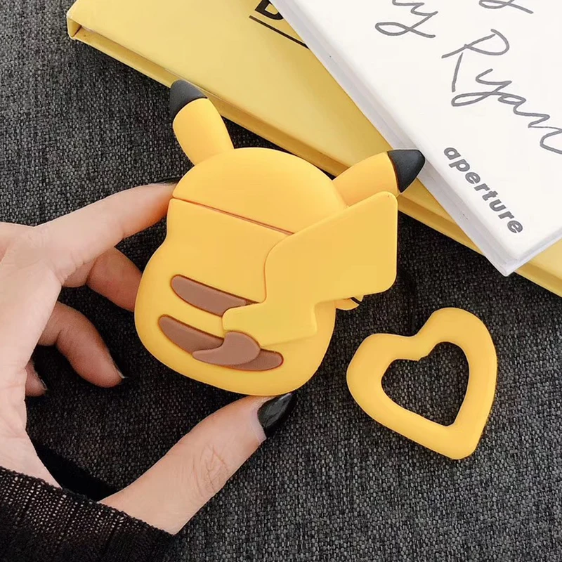 

Cartoon pikachus For Apple Airpods Case Protective Cover Cute Bluetooth Earphone Case Soft Silicone Cases Headset Bag Capa