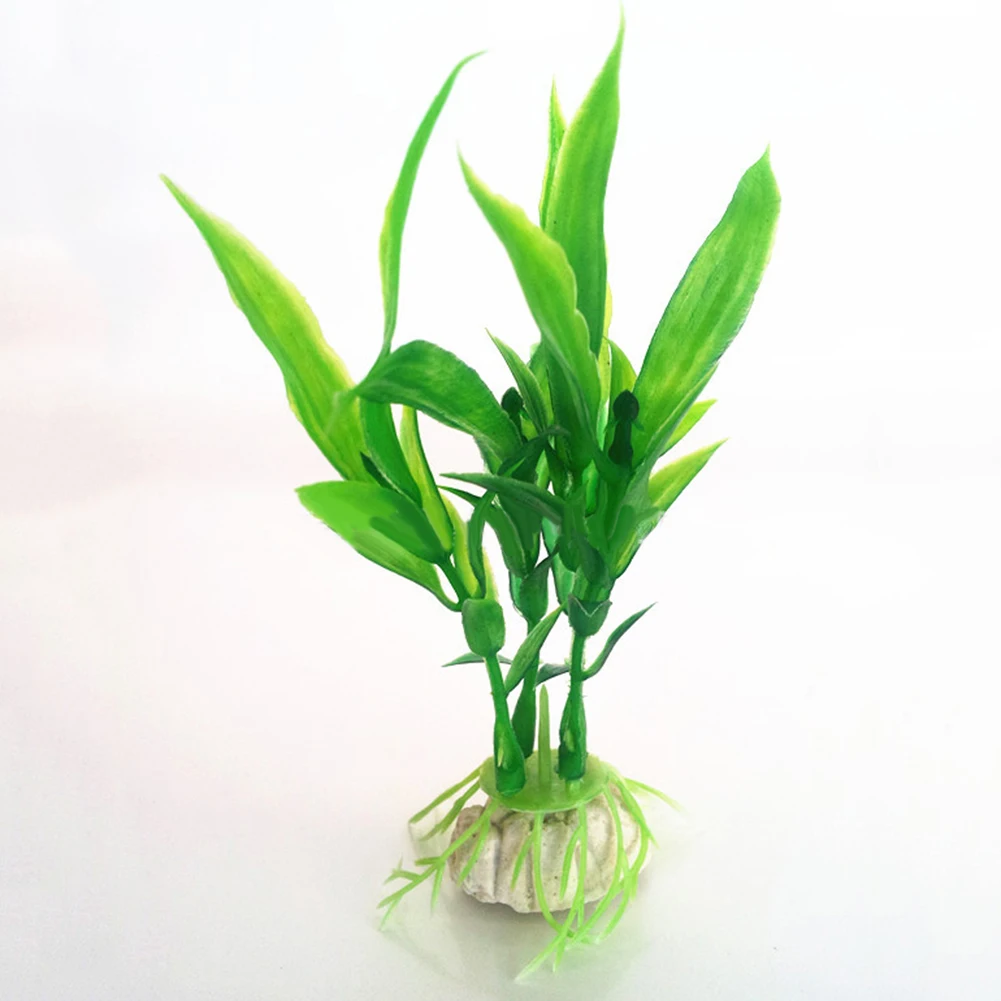 10Pcs Artificial Plants Aquarium Simulation Grass Weed Fish Tank Decor