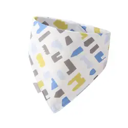 Baby Bib Cartoon Print Water Absorption Cotton Newborn Lovely Saliva Towel for Dining