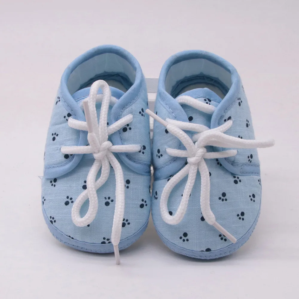 Lovely  Charming Design Baby Girl Shoes Newborn Baby Girl Cotton Shoes Letter Footprint Plaid Anti-Slip Footwear Crib Girl Shoes 2