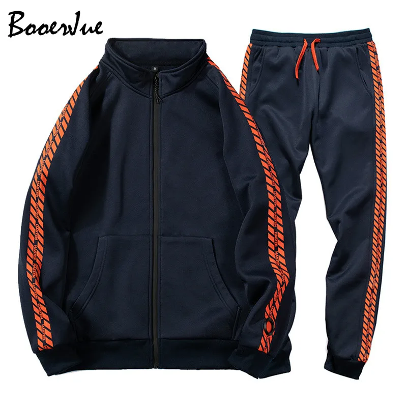 

Men's Casual Tracksuit Sets Sweatshirts Pullover Men Two Piece Sweatshirts +Pants Winter Male Sets Brand Clothing Men Outfit