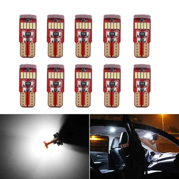 

10pc T10 LED W5W 194 Car Lights for Honda CRV HRV Jazz Fit NC750X Auto Led Interior Light Trunk Lamp Xenon 6000K 12v