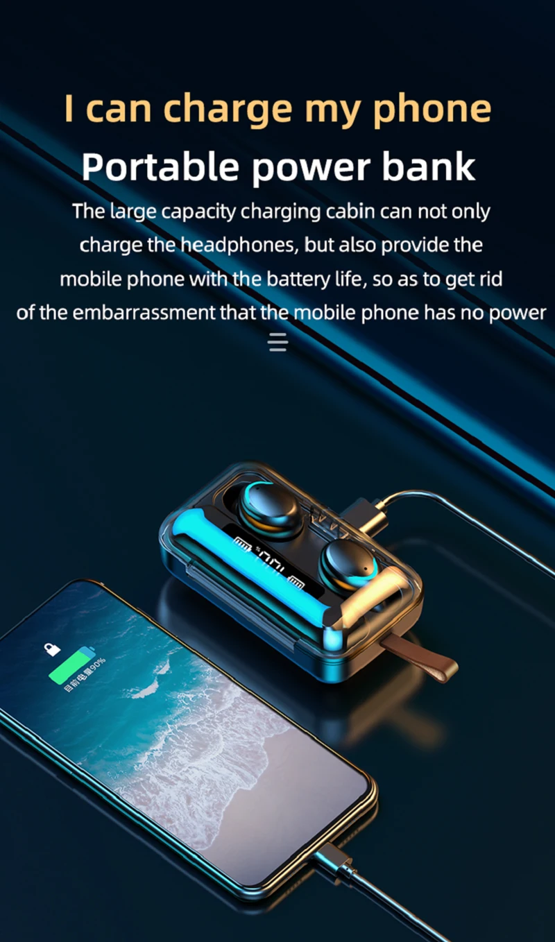 fones à prova dwaterproof água com microfone