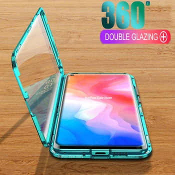 

Magnetic Metal Double Side Glass Case For Vivo Y30 Y50 Full Cover Shell For Vivo Y19 U3 Y5S Y3 Y12 Y15 Y17 Pro Y11 2019 Case