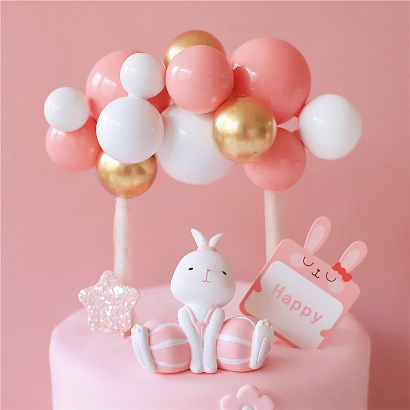 Bonito Rosa Raposa Arco Flor Bolo Toppers Aniversário Da Menina Sobremesa Decoração Para O Dia Das Crianças Fontes De Festa Adoráveis Presentes - AliExpress