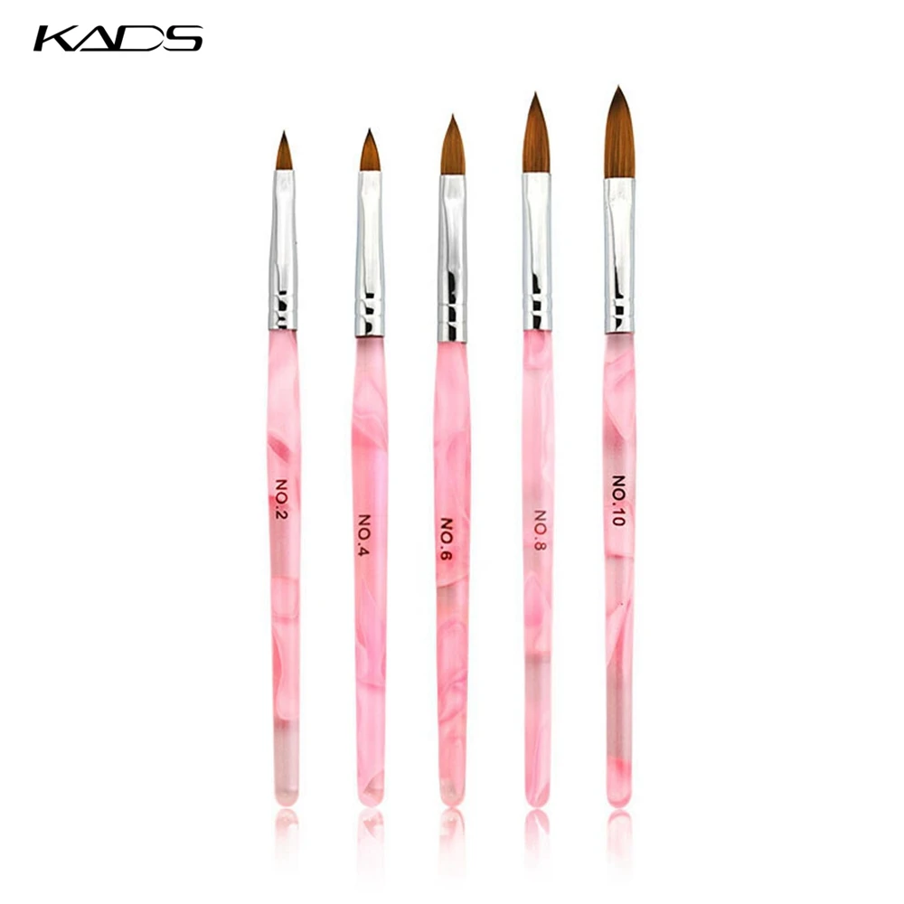 

KADS Kolinsky Acrylic Nail Brush UV Gel Builder Painting Dotting Pen Carving Tips Manicure Salon Nail Art Tool 2#/4#/6#/8#/10#