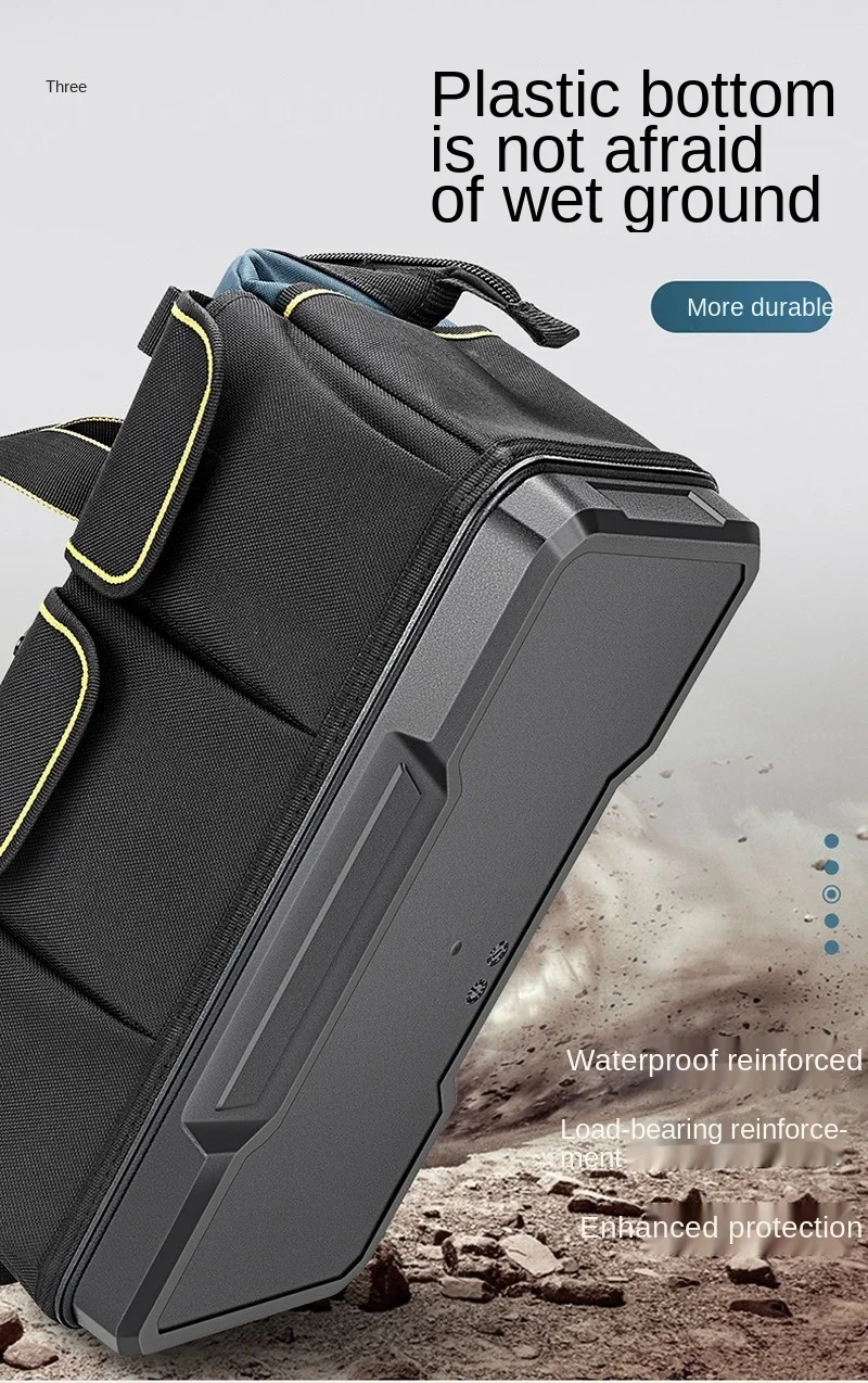 Multi Functional Tool Bags Oxford Cloth 14/17/19/21/23 in Electrician Bag Multi-Pocket Waterproof Anti-Fall Storage Bag tool chest on wheels