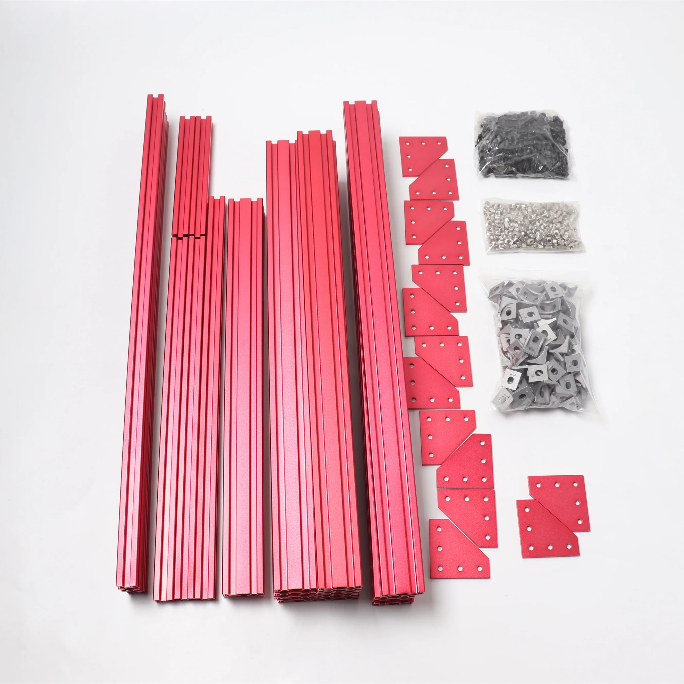 Дешево Высокое качество BLV mgn куб рамка комплект и аппаратный комплект, анодированный после резки для DIY CR10 3d принтер Z высота 365 мм