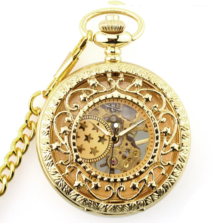 Ретро Механические карманные часы Скелет стимпанк винтажные мужские женские ручные намотки карманные часы с цепочкой FOB