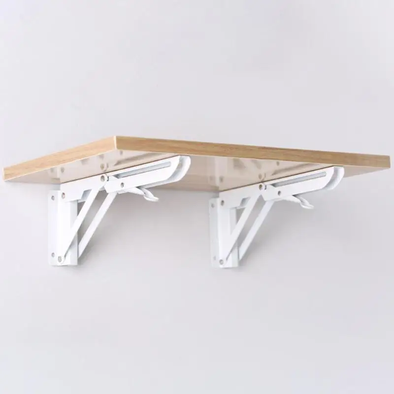 

2pcs Anti-rust Triangle Angle Bracket Stainless Steel Wall Installation Folding Rack Durable Bearing Shelf Furniture Hardware