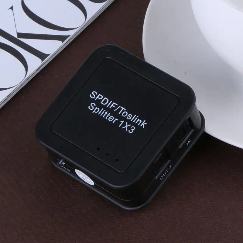 1x3 Цифровой оптический Spdif Toslink аудио сплиттер коммутатор с дистанционным управлением оптический цифровой выход оптоволоконный дистрибьютор ЕС вилка