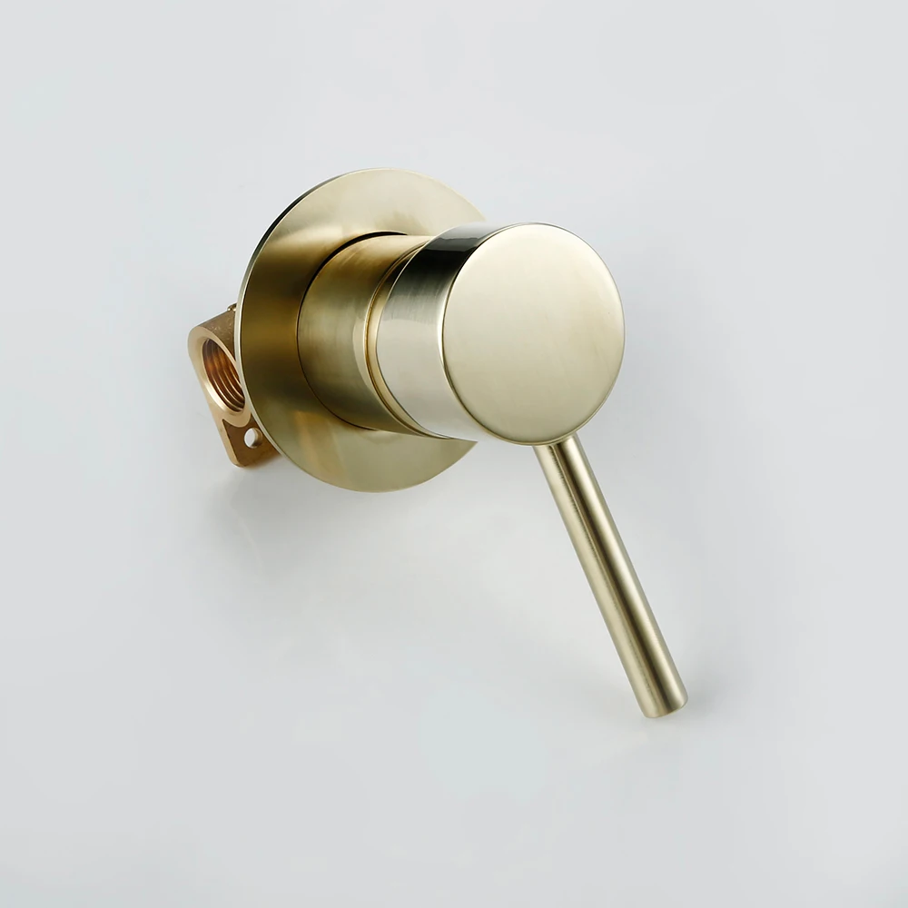 Mixer Water Tap Bathroom Water Faucets Shower Diverter Valve Black Gold Chrome Round Solid Brass Concealed Bifunctional bathroom faucet bathroom shower faucet set shower diverter valve