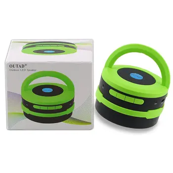 

OUTAD Portable Size 2 in 1 Multifunctional Outdoor Camping Travel Wireless Bluetooth Speaker And LED Lamp With Built-In Mic