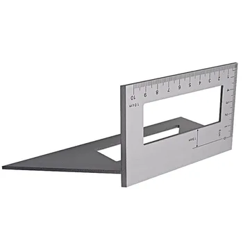 

Aluminum alloy Angle Ruler Silver T Ruler Multi Angle 45/90 Degrees Tools
