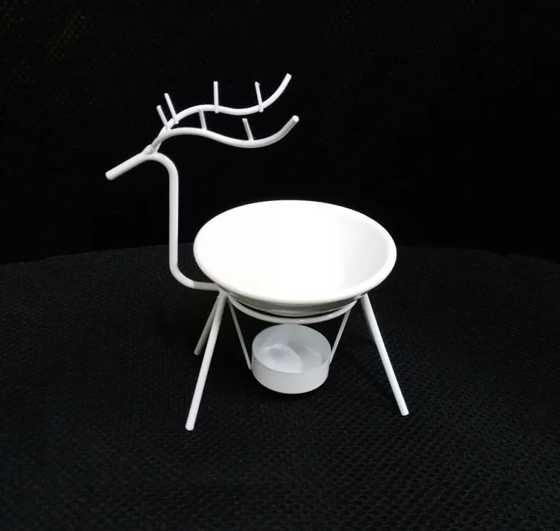 Wholesale Creative New Products Happiness Deer Iron Art Incense Holder jing you lu Iron Art Candlestick Indoor Aromatic