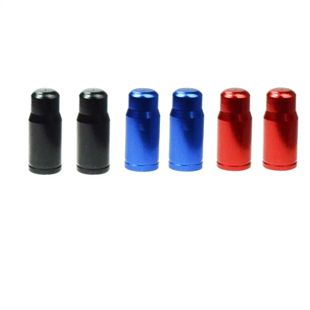 3 colors Велосипедный французский клапан крышки CNC алюминиевый сплав Велосипед Presta Schrader воздушный клапан крышки 3 цвета - Цвет: 3 colors