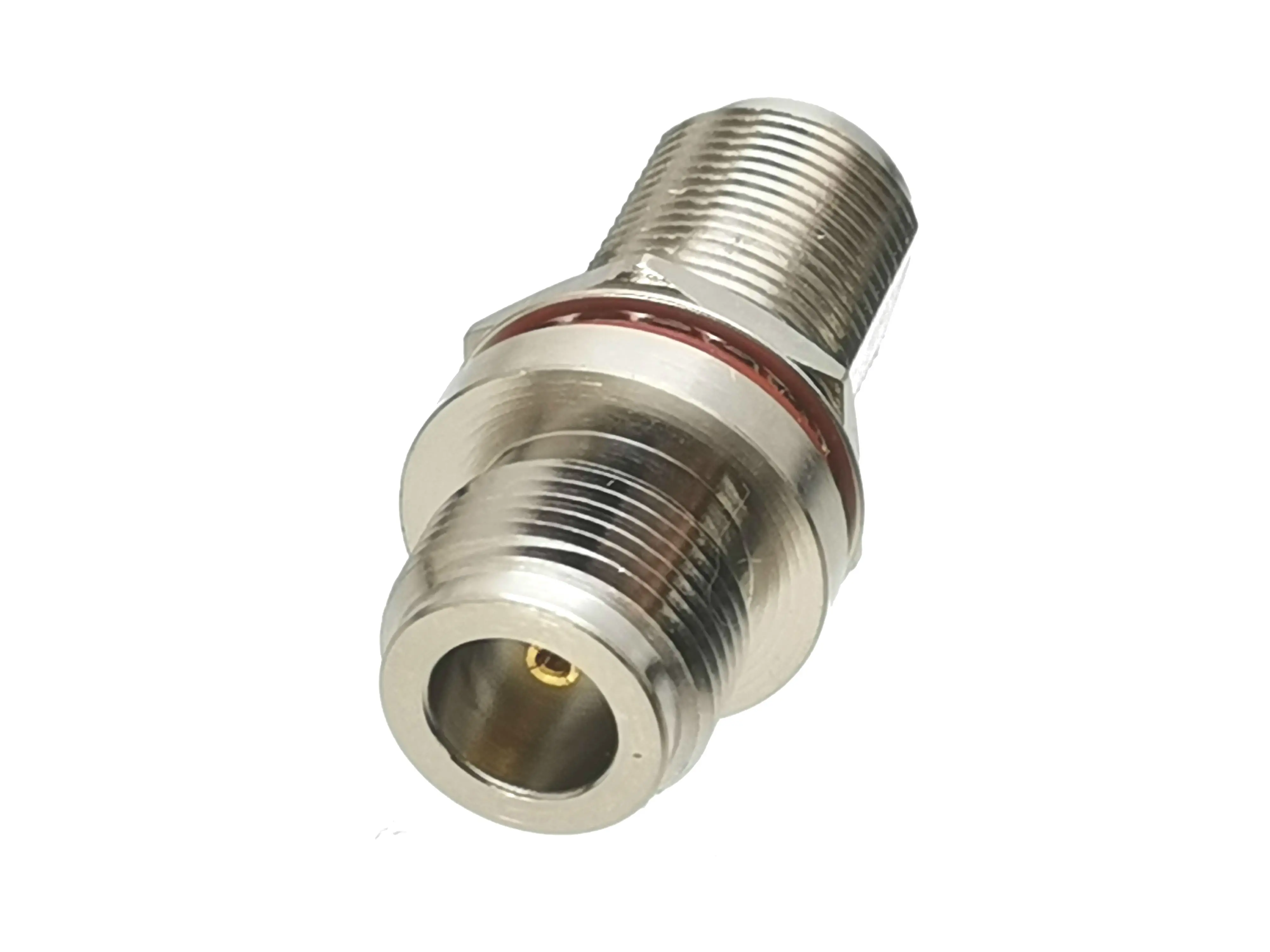 pces conector adaptador de conversao femea jack para porca femea anteparo comunicacao niquel 02
