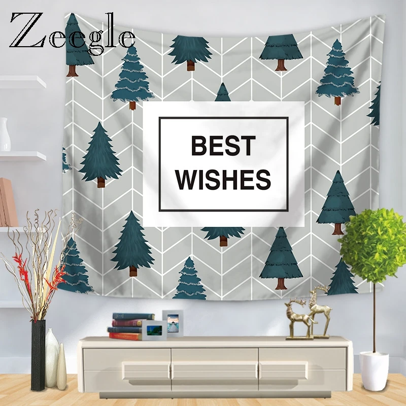 Zeegle Green Plant Pattern Blankets Tapestry Wall Hanging Washable Blanket Dorm Home Decor Printed Tapestry Wall Art