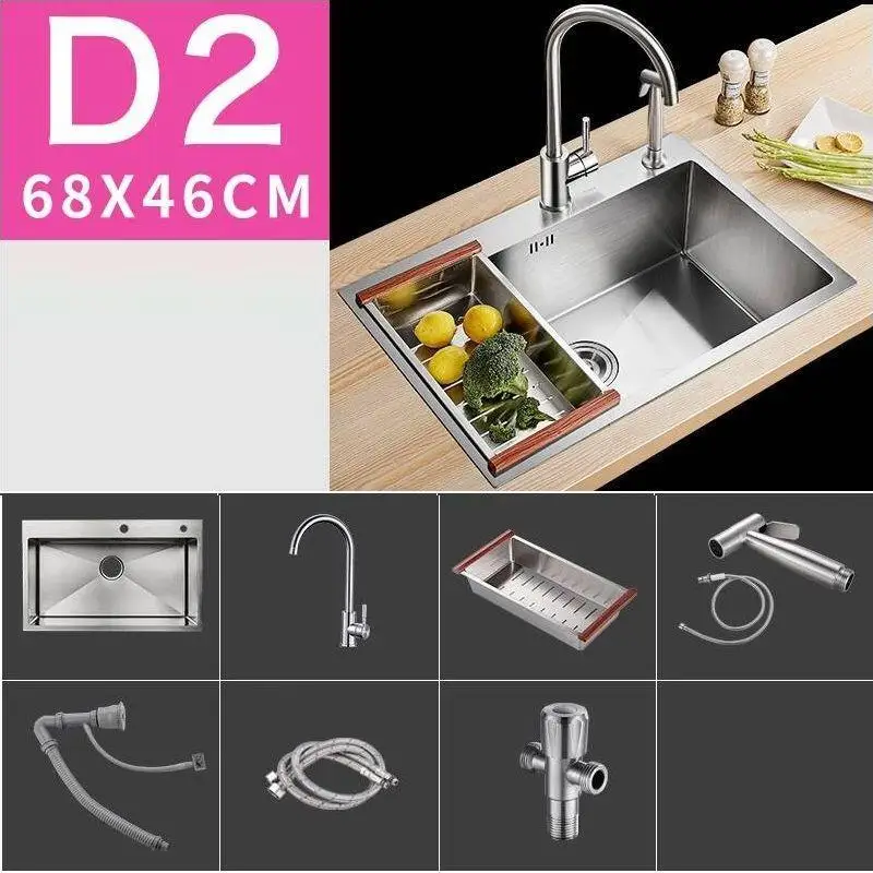 Tarjas Para Keuken Gootsteen кран Zlewozmywak Lavello портативный Acero Inox Cuba De Cocina Fregadero Pia Cozinha кухонная раковина - Цвет: MODEL N