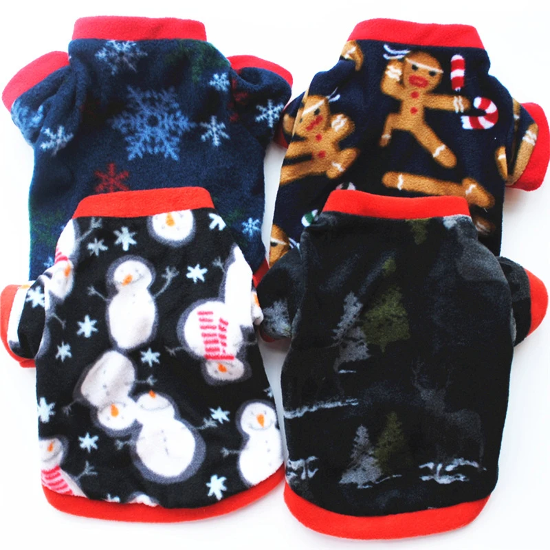 

Warm Dog Clothes Cute Fruit Printing Warm Fleece Pullover Dogs Sweater Double-faced Fleece Pets Clothing For Small Medium Dogs