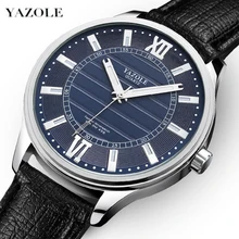 YAZOLE Reloj de pulsera deportivo para hombre, resistente al agua, de cuarzo, informal, Hora Mundial, luminoso