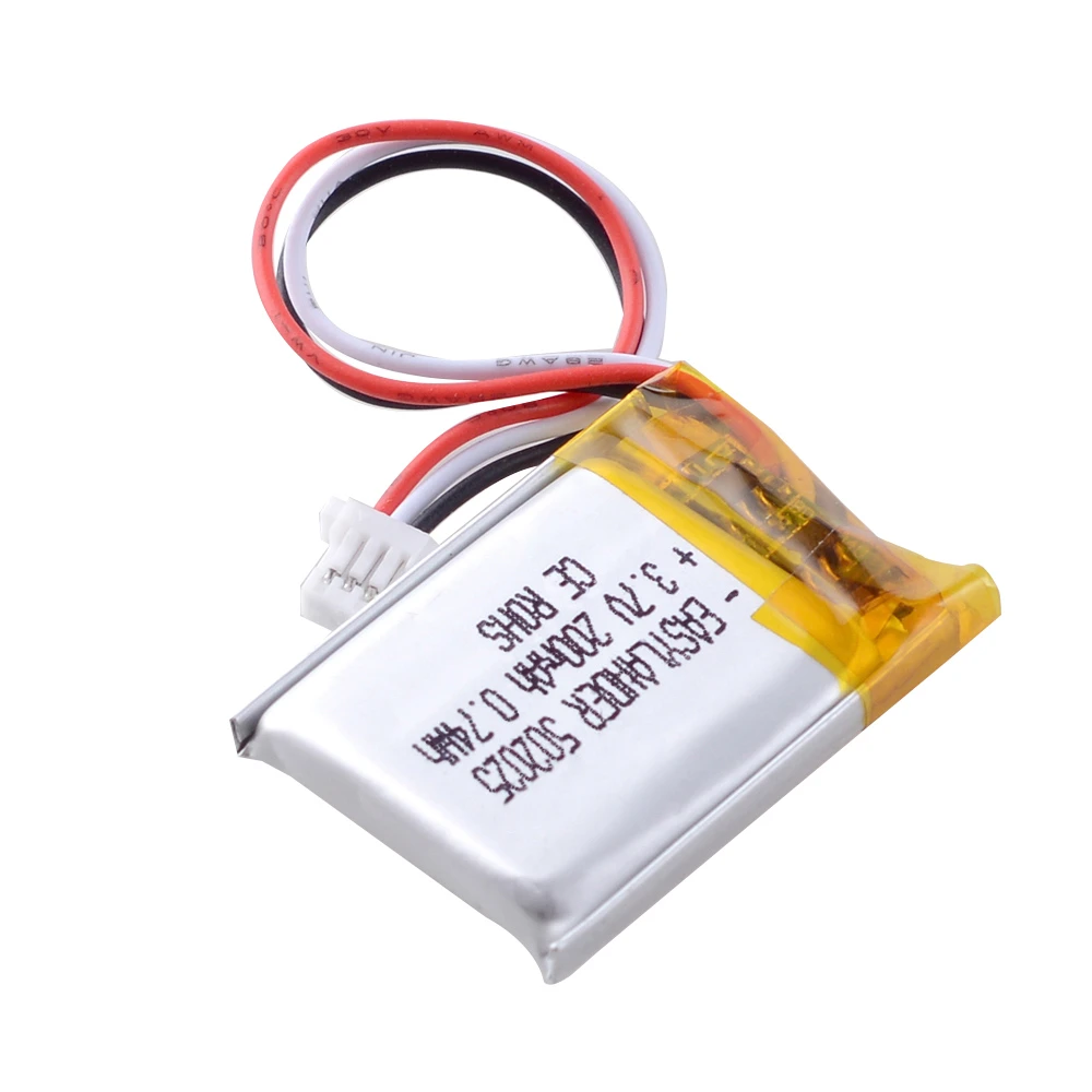 Batería recargable de polímero de litio reloj inteligente PSP, 3,7 v, 200mah, JST 502025, lámparas LED, Bluetooth, Mini cámaras|Baterías recargables| - AliExpress