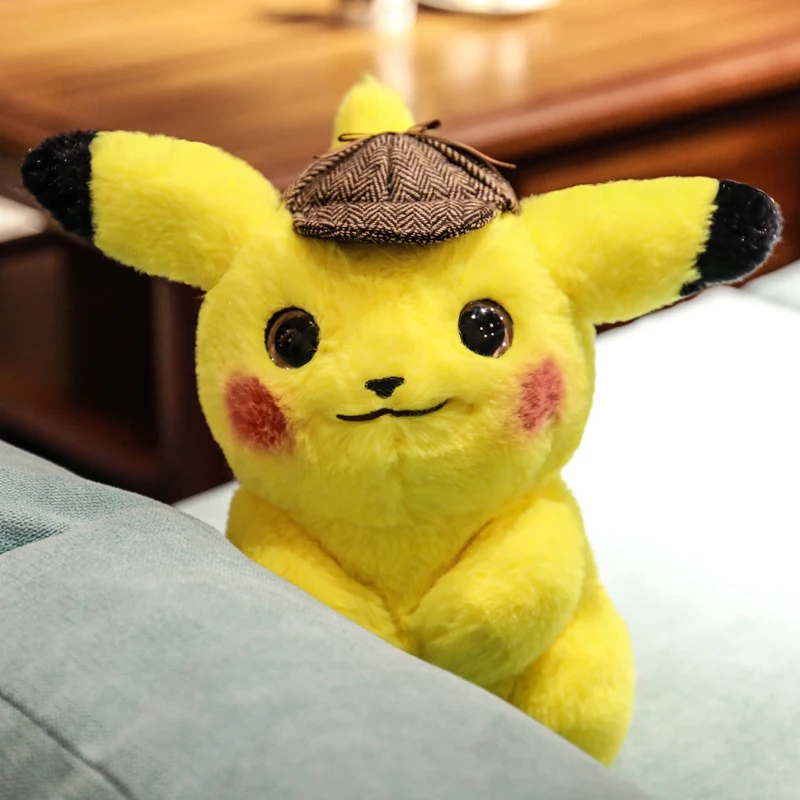 28 см Pika chu плюшевая игрушка мягкая игрушка ДЕТЕКТИВНАЯ мышь Япония новые милые игрушки Детский подарок Новая кукла подарок мягкие куклы для детей