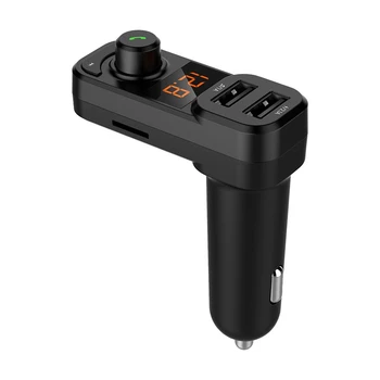 

Car Bluetooth Mp3 Player Wireless Fm Transmitter Dual USB Hands-Free Call Voltage Detection Micro-Sd Tf Music Playing