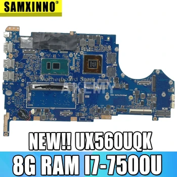 شراءUX560UX اللوحة الأم لأجهزة الكمبيوتر المحمول Asus ZenBook Flip UX560UQK UX560UQ Q524UQ اللوحة الرئيسية الأصلية 8GB-RAM I7-7500U GT940M