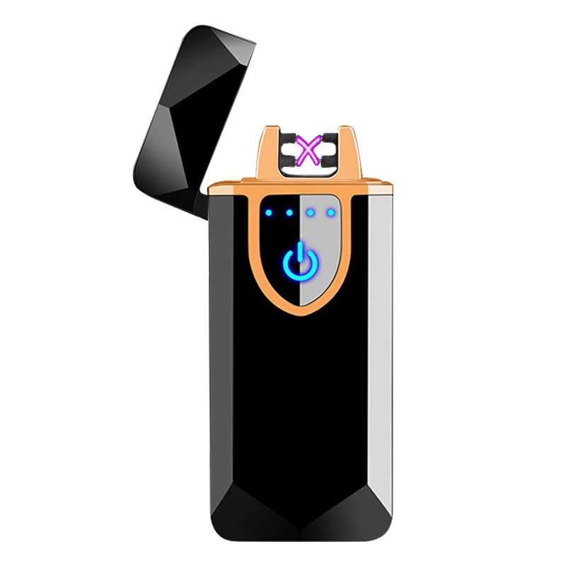 Высокое качество металлическая usb зарядка Ligther двойная дуга плазменные зажигалки