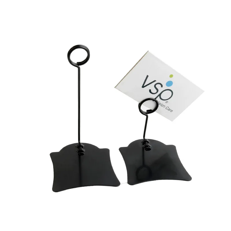 

Pop Advertisement Clip Bread Bakery Price Tag Stainless Steel Display Stand Coffee Price Label Cake Notes Folder