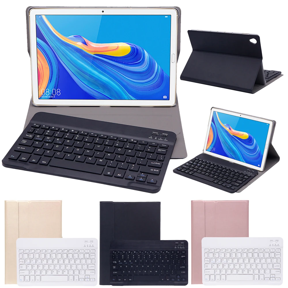 Leather Tablet Case For Huawei MediaPad M6 8.4" Case Wireless Bluetooth Keyboard Smart Cover Shockproof Ultra Slim Magnetic Case