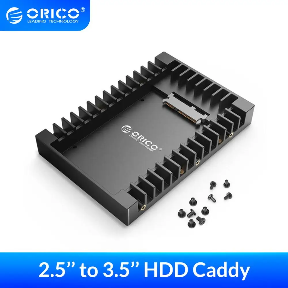 ORICO 2 5 до 3 дюймов HDD адаптер жесткого диска Caddy Поддержка SATA 0 7/9 5/12 мм и SSD|Корпус