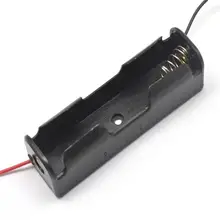 3,7 V 18650 Держатель батареи/Чехол/коробка/батарейный элемент 1 позиция UL1007 150 мм провода, 200 шт/партия