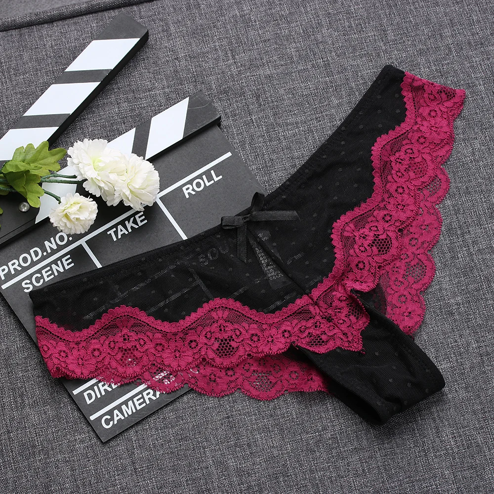 Sexy Lace Women Panties Fashion Underpants Tempting Pretty Briefs Cotton Low Waist Cute Women Underwear Hipster Lingrie
