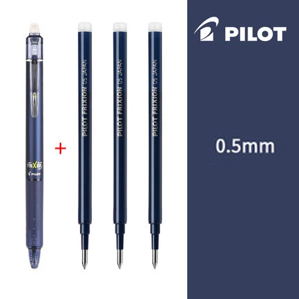 2/4/6/12 шт./лот бренд пилота LFBK-23EF 0,5 мм стираемые гелевые ручки много цветов ручки школы и офиса письменные принадлежности - Цвет: 1Dblue-3refills
