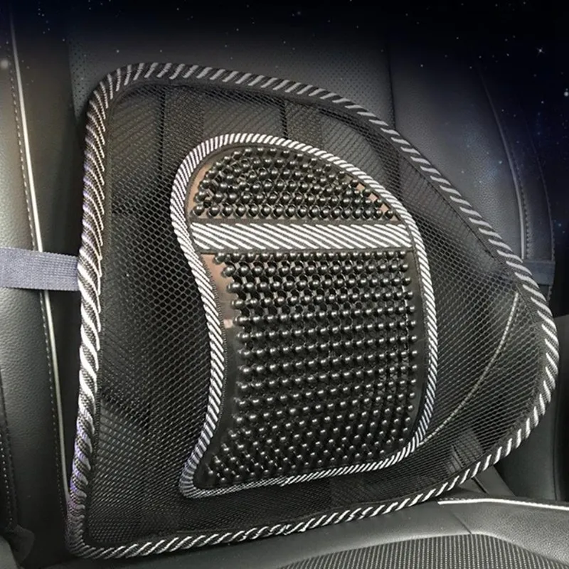 Массажная подушка для спины стула, сетчатый рельеф, поясничная Скоба для автомобиля, грузовика, офиса, дома, подушка для сиденья, поясничная Задняя поддержка