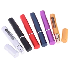 5ml taşınabilir Mini doldurulabilir parfüm şişesi sprey koku pompası boş kozmetik kapları sprey atomizör şişe seyahat için yeni