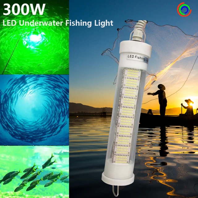 12v Green Submersible Led Fishing Light 200w Deeper Water 10m Fishing  Tackle For Sea Fishing - Underwater Lights - AliExpress