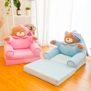 

Crown Folding Lazy Sofa Bed Small Sofa Cartoon Princess Chair Washable Baby Single Sofa Chair Kid's Gift Free Shipping