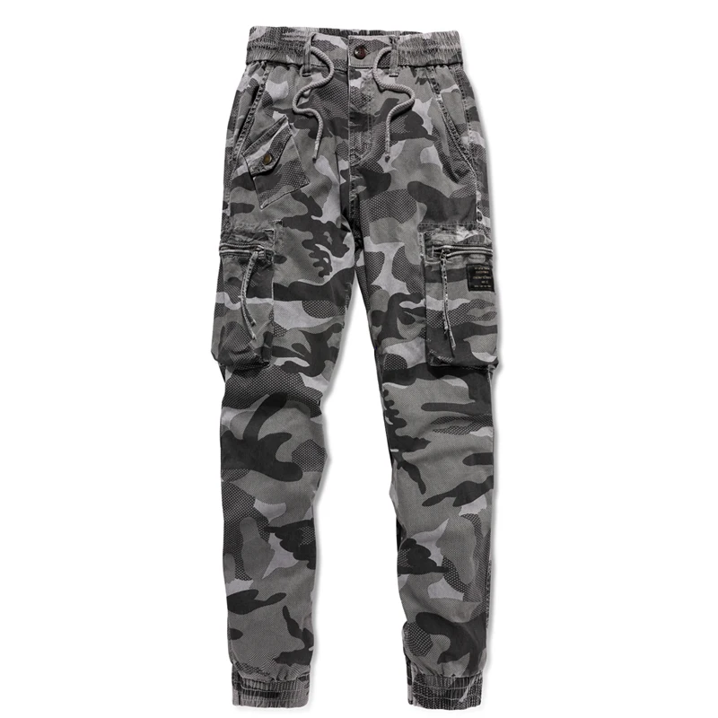 2021 New Men Sports Cargo Pants Men Cotton Casual Camouflage High Quality Plus Size Outdoor Cargo Pants Men Ankle-Length Pants cargo pants for men Cargo Pants