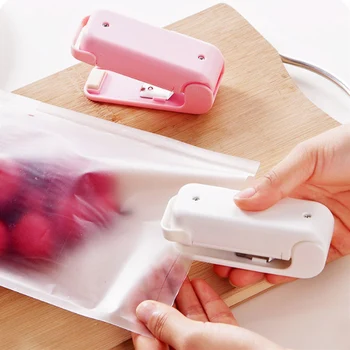 

Portable Bag Clips Handheld Mini Heat Sealing Machine Impulse Sealer Seal Packing Plastic Package Sealer Kitchen Tool Home Use