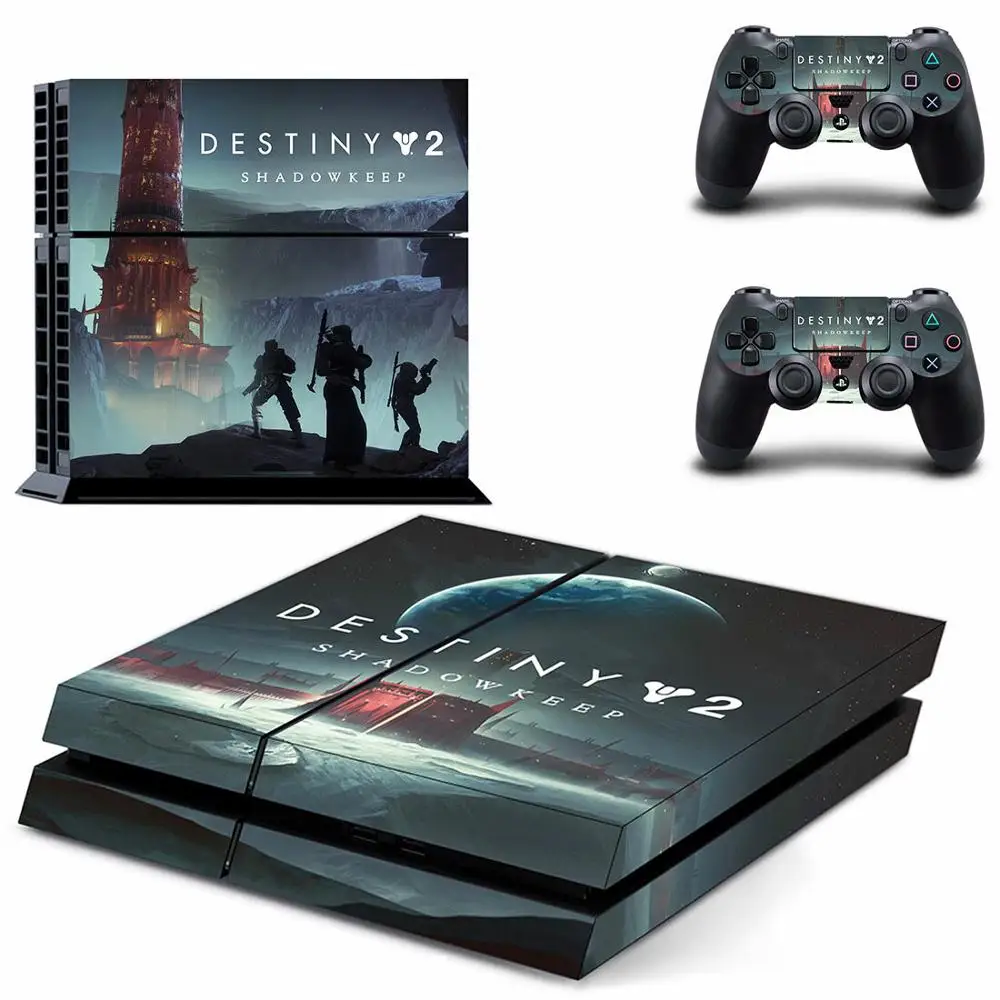 GYTM2814 Наклейка для PS4 Destiny 2 Shadowkeep s PS 4 Виниловая наклейка для кожи Play station 4 Pegatinas для консоли playstation 4 и 2 контроллера - Цвет: GYTM2814