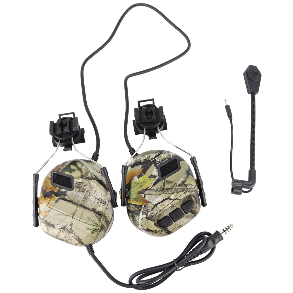 Anti-noise Shooting Headset Earmuff  Tactical Communication Headphone Sound Amplification Airsoft Paintball Headset