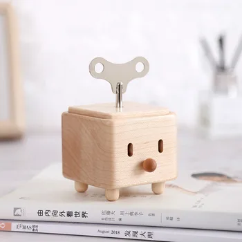 

Solid Wood Music Clockwork Wooden Music Box Music Box Gift Creative Caixinha De Musica Boite A Musique Müzik Kutusu